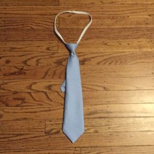 Zipper tie light blue